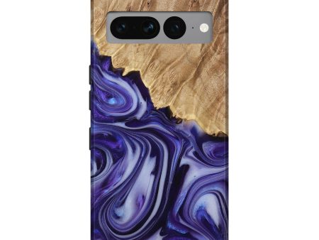 Pixel 7 Pro Wood+Resin Live Edge Phone Case - Mabel (Purple, 708426) Hot on Sale