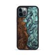 iPhone 12 Pro Wood+Resin Phone Case - Kyra (Blue, 707968) Hot on Sale