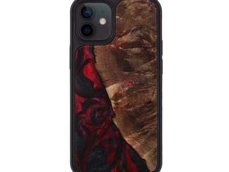 iPhone 12 Wood+Resin Phone Case - Gunner (Red, 709708) Discount