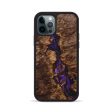 iPhone 12 Pro Wood+Resin Phone Case - Travis (Purple, 705632) Online now