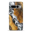 Pixel 7 Pro Wood+Resin Live Edge Phone Case - Jessica (Black & White, 709842) For Sale