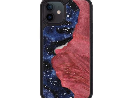 iPhone 12 Wood+Resin Phone Case - Tyrone (Cosmos, 708685) For Sale