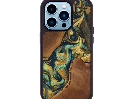 iPhone 14 Pro Wood+Resin Phone Case - Jackson (Mosaic, 706097) Hot on Sale