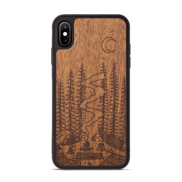 iPhone Xs Max Wood+Resin Phone Case - Camp - Mahogany (Curated) Hot on Sale