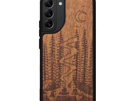 Galaxy S22 Plus Wood+Resin Phone Case - Camp - Mahogany (Curated) Sale