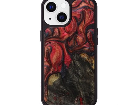 iPhone 13 Wood+Resin Phone Case - Karson (Red, 709009) Online