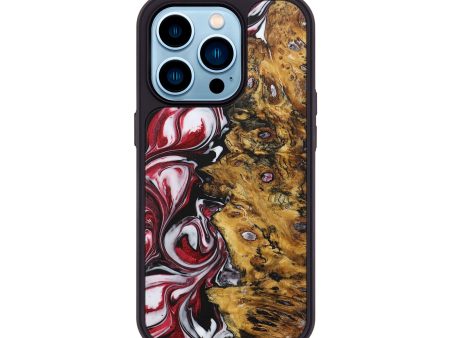 iPhone 14 Pro Wood+Resin Phone Case - Chester (Red, 706144) Online Hot Sale