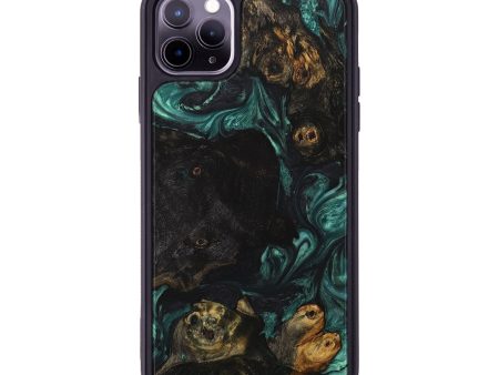 iPhone 11 Pro Max Wood+Resin Phone Case - Jarod (Mosaic, 709982) For Sale