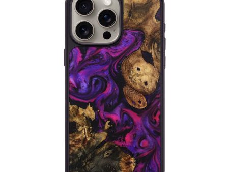 iPhone 15 Pro Max Wood+Resin Phone Case - Brandy (Purple, 709432) Sale