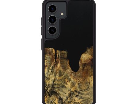 Galaxy S24 Wood+Resin Phone Case - Otis (Pure Black, 708417) Sale