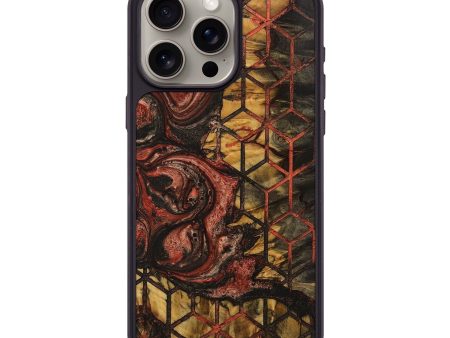 iPhone 15 Pro Max Wood+Resin Phone Case - Branden (Pattern, 707356) Online now