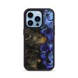 iPhone 14 Pro Wood+Resin Phone Case - Branden (Purple, 706165) For Cheap