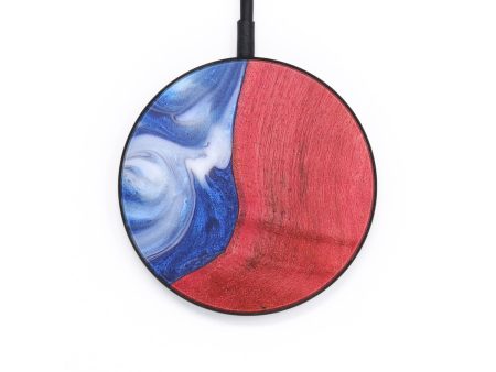 Circle Wood+Resin Wireless Charger - Devin (Blue, 709087) Online