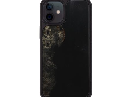 iPhone 12 Wood+Resin Phone Case - Patrice (Pure Black, 707005) Supply