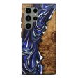 Galaxy S24 Ultra Wood+Resin Live Edge Phone Case - Chasity (Blue, 707061) Online Hot Sale