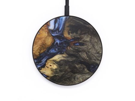 Circle Wood+Resin Wireless Charger - Catalina (Blue, 709089) Discount