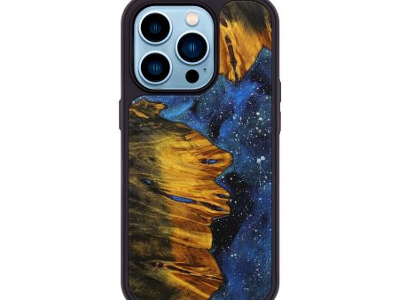 iPhone 14 Pro Wood+Resin Phone Case - Ainsley (Cosmos, 708184) Hot on Sale