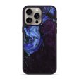 iPhone 15 Pro Max Wood+Resin Phone Case - Brianne (Purple, 706188) For Cheap