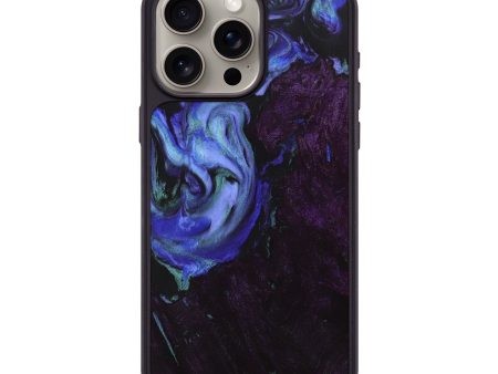 iPhone 15 Pro Max Wood+Resin Phone Case - Brianne (Purple, 706188) For Cheap