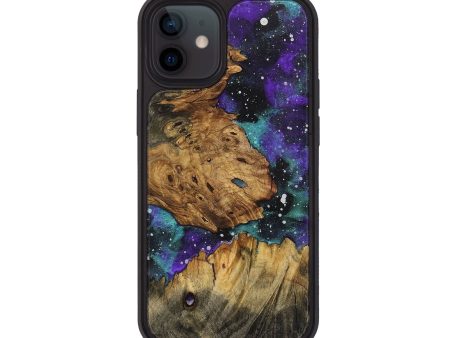 iPhone 12 Wood+Resin Phone Case - Renee (Cosmos, 708771) For Cheap