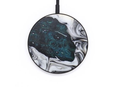 Circle Wood+Resin Wireless Charger - Felicity (Black & White, 706738) Online Sale