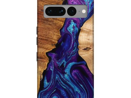 Pixel 7 Pro Wood+Resin Live Edge Phone Case - Estelle (Purple, 710318) Online Hot Sale