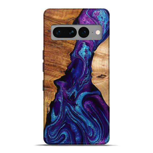 Pixel 7 Pro Wood+Resin Live Edge Phone Case - Estelle (Purple, 710318) Online Hot Sale