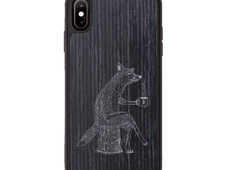 iPhone Xs Max Wood+Resin Phone Case - Fox - Ebony (Curated) Online