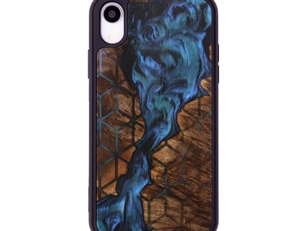 iPhone Xr Wood+Resin Phone Case - Damian (Pattern, 707475) Cheap