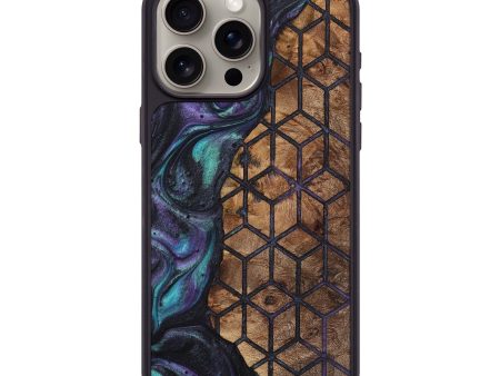 iPhone 15 Pro Max Wood+Resin Phone Case - Darlene (Pattern, 708328) Online now