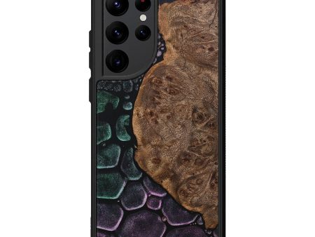 Galaxy S22 Ultra Wood+Resin Phone Case - Toni (Chameleon, 706699) on Sale