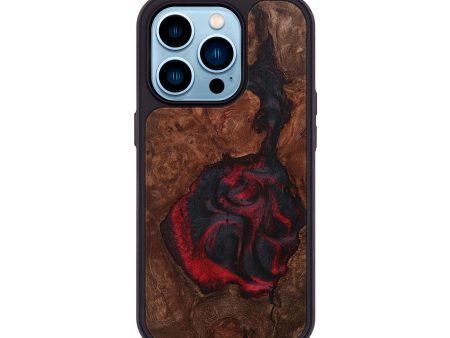 iPhone 14 Pro Wood+Resin Phone Case - Rudolph (Wood Burl, 708666) Hot on Sale