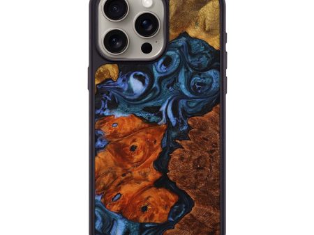 iPhone 15 Pro Max Wood+Resin Phone Case - Dallas (Mosaic, 709822) Fashion