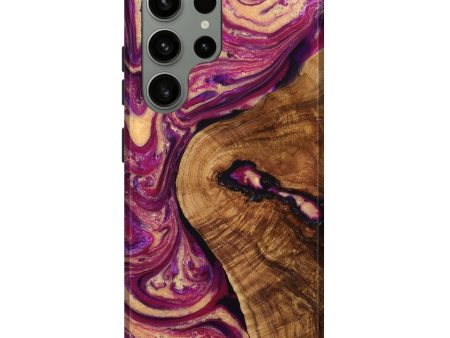 Galaxy S23 Ultra Wood+Resin Live Edge Phone Case - Robyn (Purple, 710320) Online Hot Sale