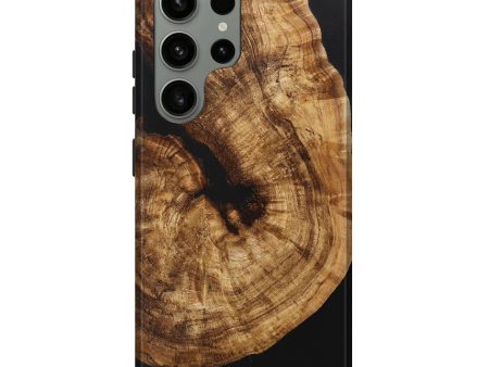 Galaxy S23 Ultra Wood+Resin Live Edge Phone Case - Kyle (Wood Burl, 710135) Supply