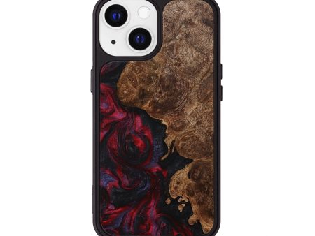 iPhone 13 Wood+Resin Phone Case - Kimberly (Red, 709757) Online