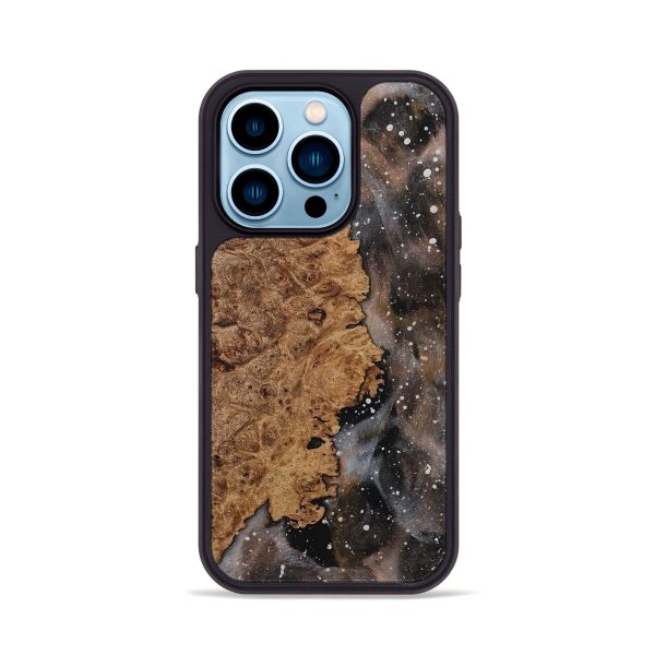 iPhone 14 Pro Wood+Resin Phone Case - Cortney (Cosmos, 709463) Online now