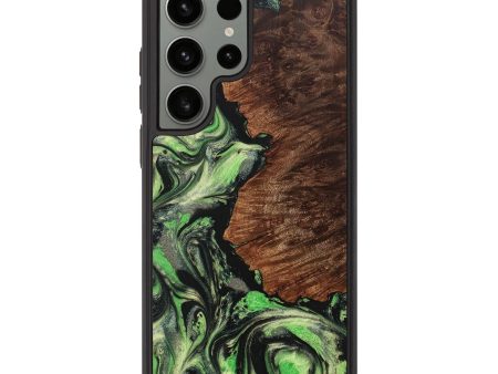 Galaxy S23 Ultra Wood+Resin Phone Case - Blake (Green, 707182) Online