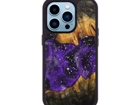 iPhone 14 Pro Wood+Resin Phone Case - Evangeline (Cosmos, 706124) Online now