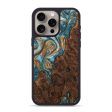 iPhone 15 Pro Max Wood+Resin Phone Case - Stacy (Teal & Gold, 707750) Online Sale