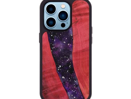 iPhone 14 Pro Wood+Resin Phone Case - Veronica (Cosmos, 708819) Online Sale