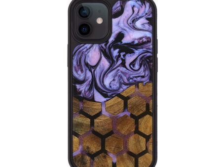 iPhone 12 Wood+Resin Phone Case - Journee (Pattern, 709283) For Cheap