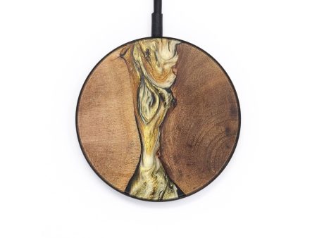 Circle Wood+Resin Wireless Charger - Brittany (Black & White, 706745) Fashion