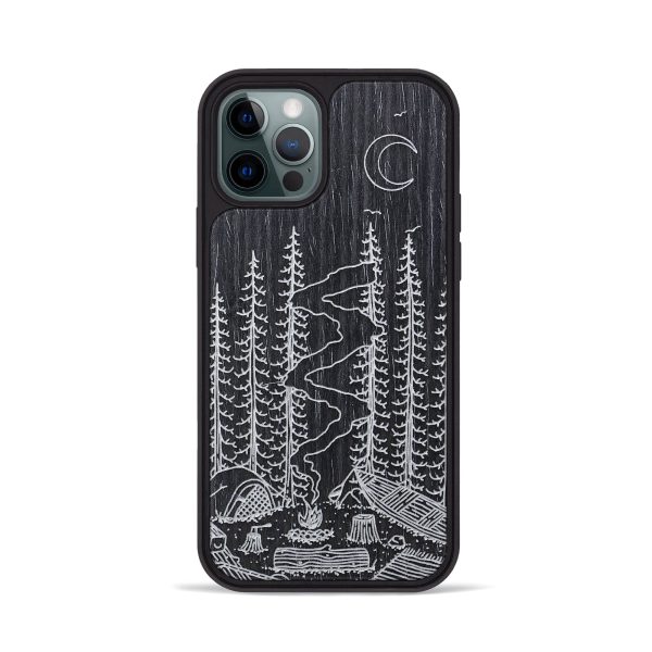 iPhone 12 Pro Wood+Resin Phone Case - Camp - Ebony (Curated) Online