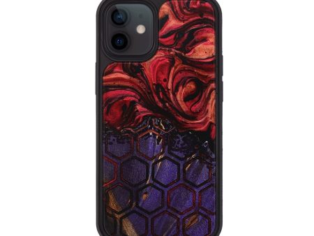 iPhone 12 Wood+Resin Phone Case - Erma (Pattern, 707335) Hot on Sale