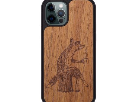 iPhone 12 Pro Wood+Resin Phone Case - Fox - Mahogany (Curated) Cheap