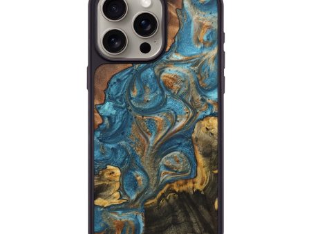 iPhone 15 Pro Max Wood+Resin Phone Case - Sammy (Mosaic, 706100) Discount