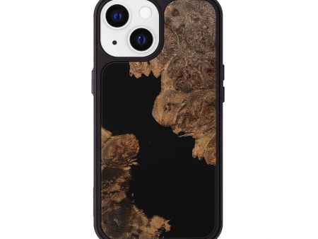 iPhone 13 Wood+Resin Phone Case - Lyla (Pure Black, 710281) Discount