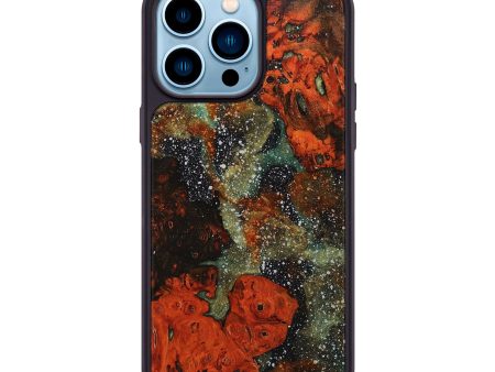 iPhone 14 Pro Max Wood+Resin Phone Case - Stacy (Cosmos, 709924) For Sale