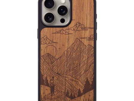 iPhone 15 Pro Max Wood+Resin Phone Case - Roaming - Mahogany (Curated) For Cheap